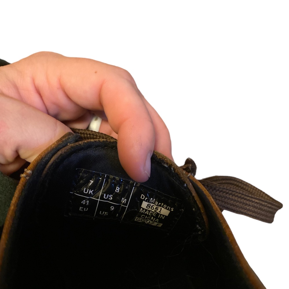 Dr. Martens Chestnut Leather Platform Shoes - Picture 8 of 8